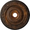 Ekena Millwork Logan Ceiling Medallion (Fits Canopies up to 6 1/8"), Hand-Painted Rust, 24 1/4"OD x 3 7/8"ID x 2"P CM24LO1RUS - alternate 1